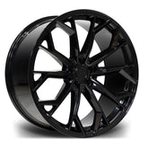 Riviera Rv133 Gloss Black 23 Inch Alloys - 5x112 25 66.6